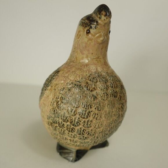 Mother & Baby Quail Figurines Earth Tone Japan - Picture 5 of 11